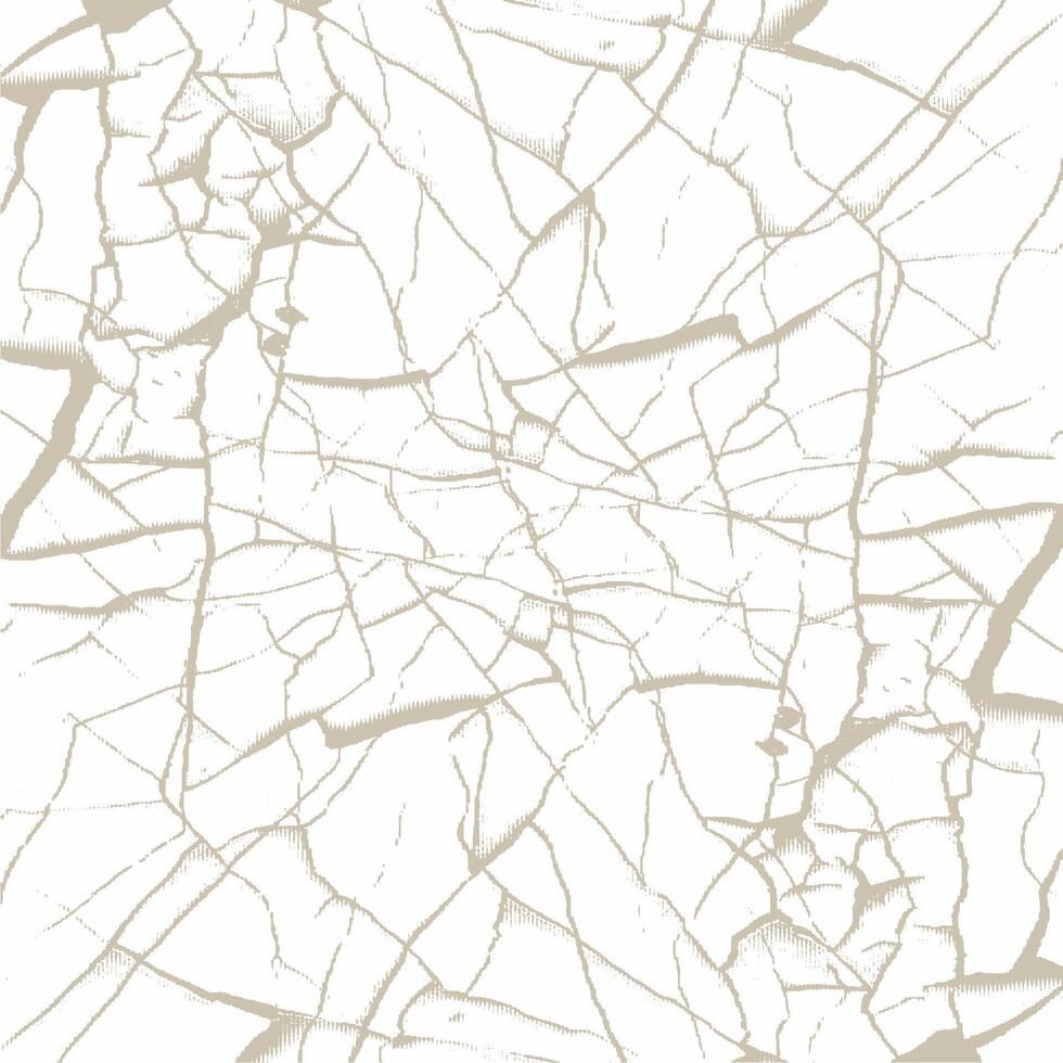 Cracked white background with cracks vector