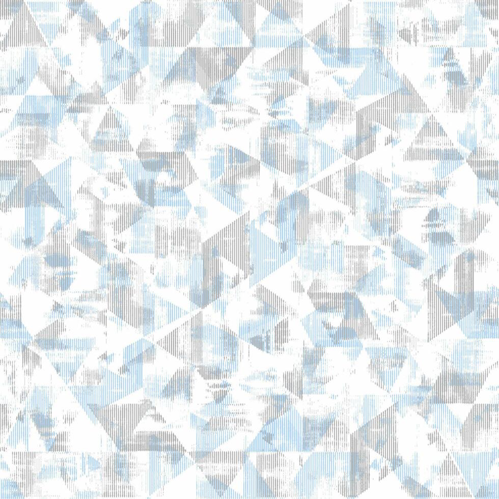 A blue and white geometric pattern with triangles vector