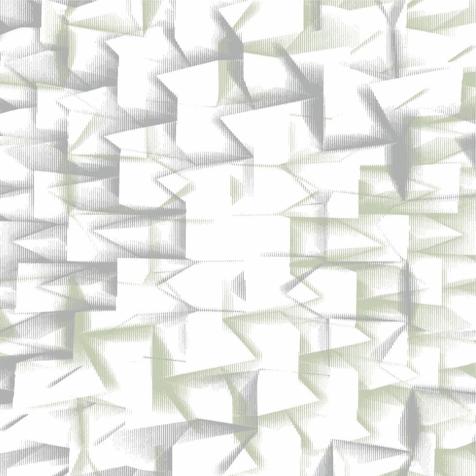 A white and green pattern of triangles vector