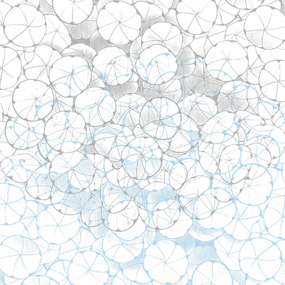 A large number of white and blue circles vector