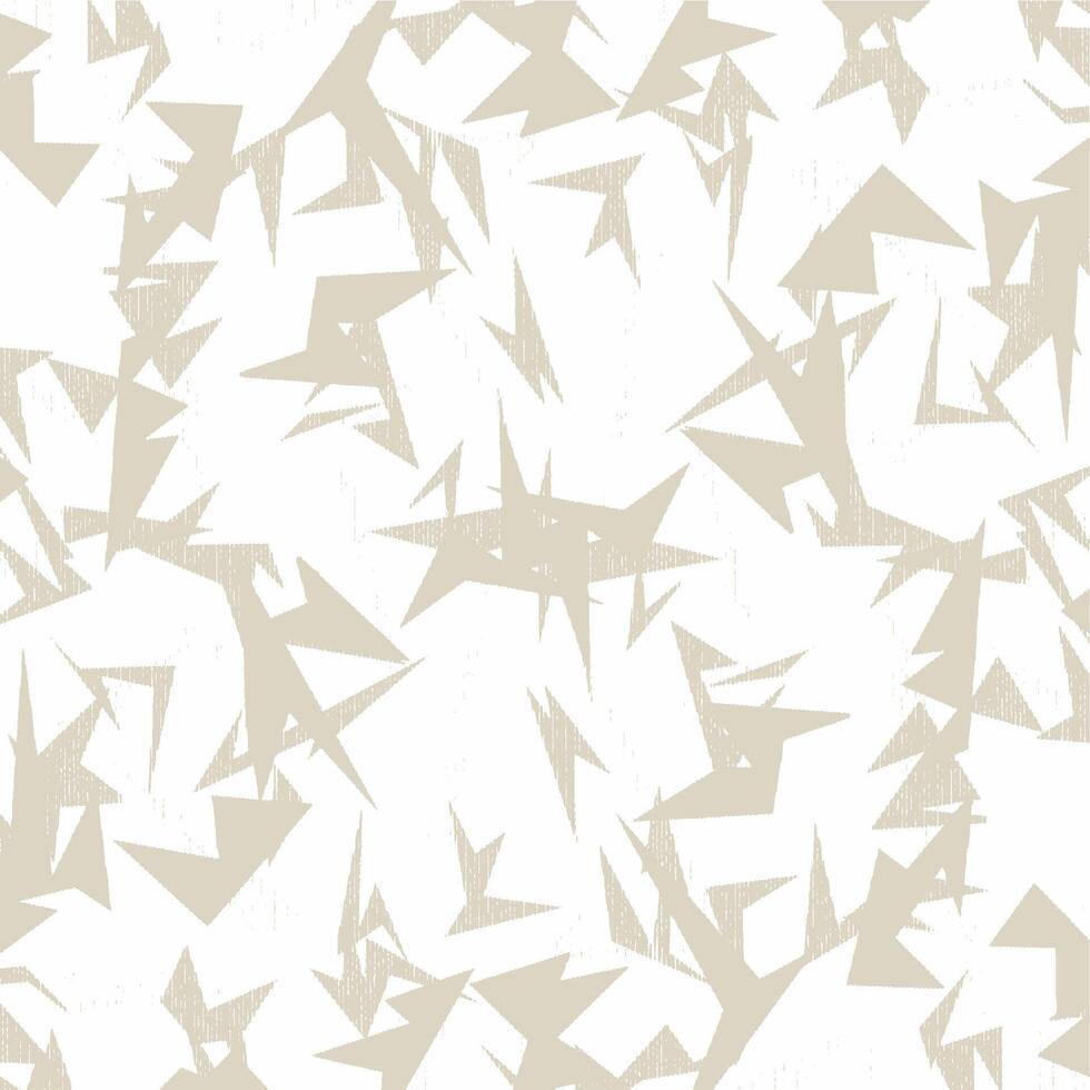 Abstract geometric pattern in beige and white vector