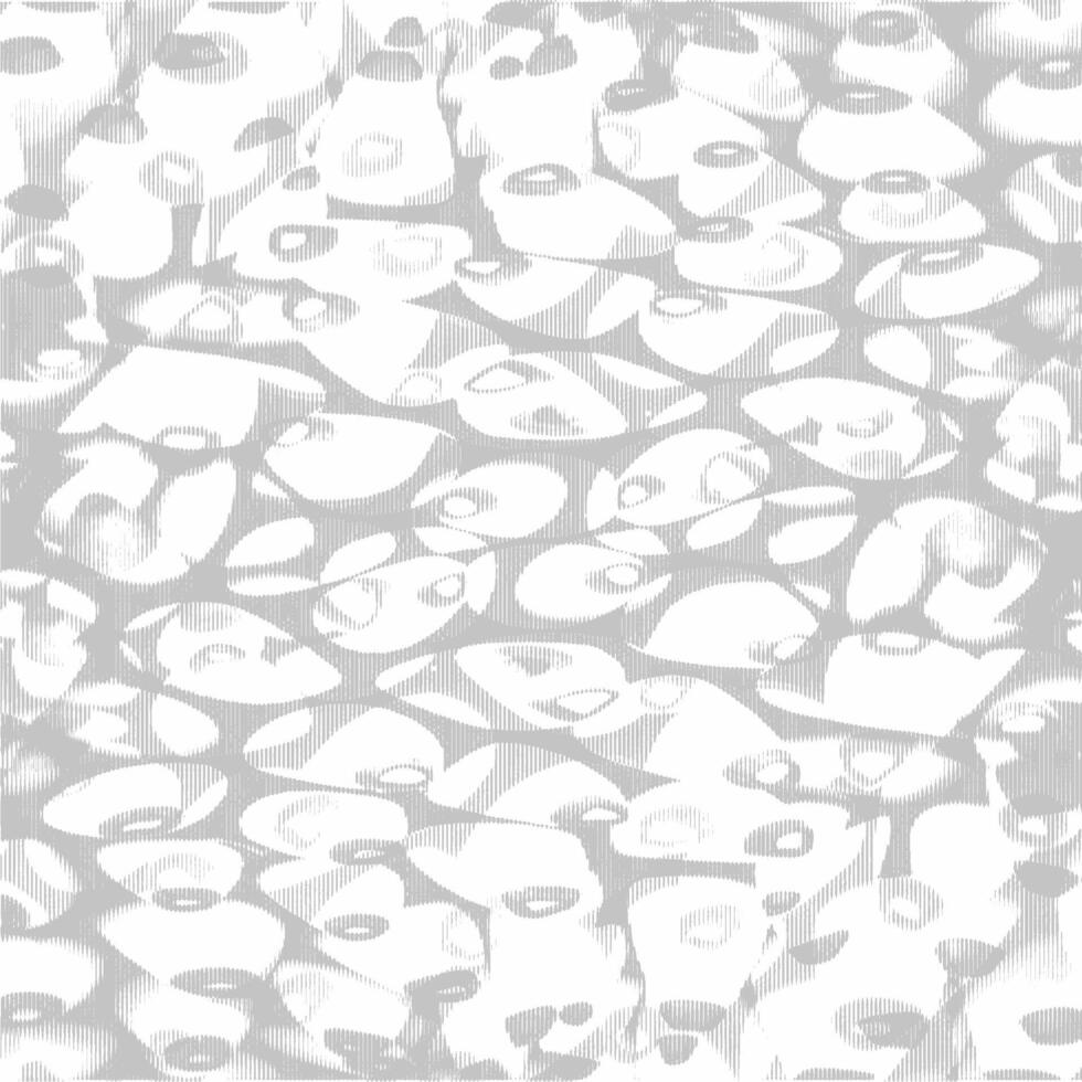 A white and gray pattern with many different shapes vector