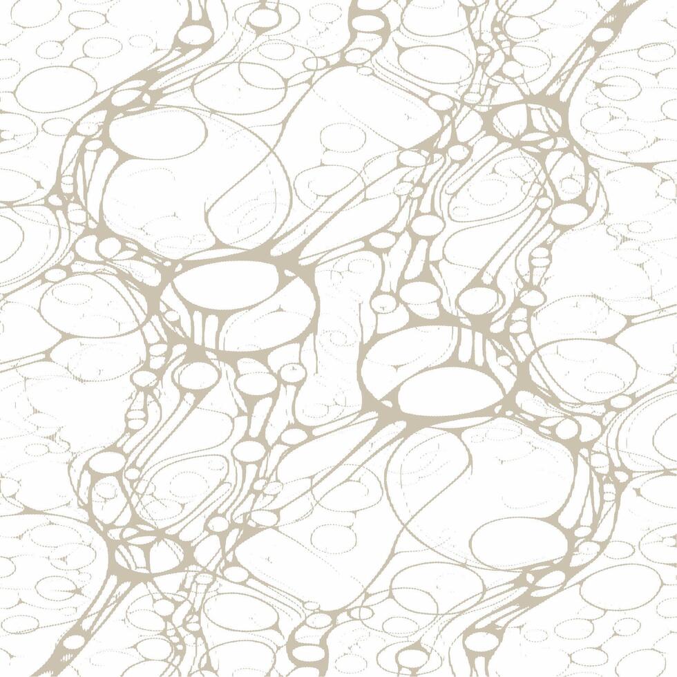 A white and beige background with a pattern of bubbles vector