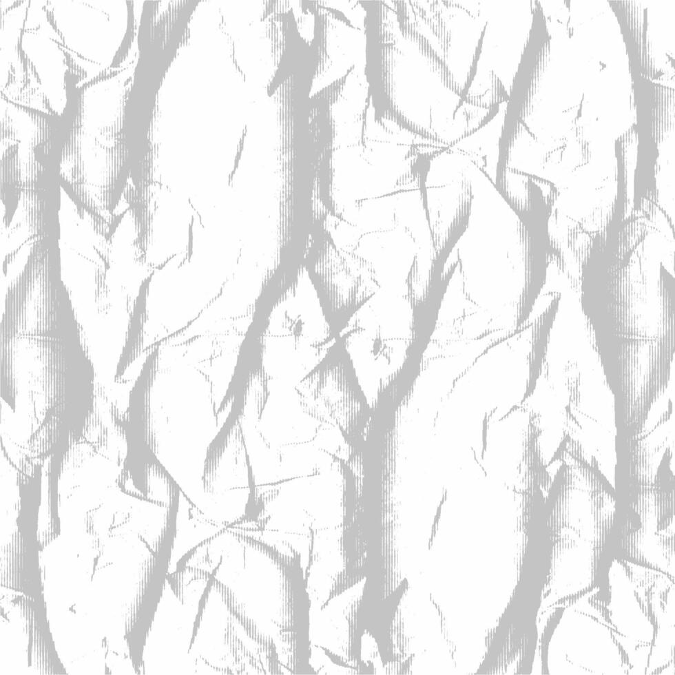 A white and gray crumpled paper texture vector