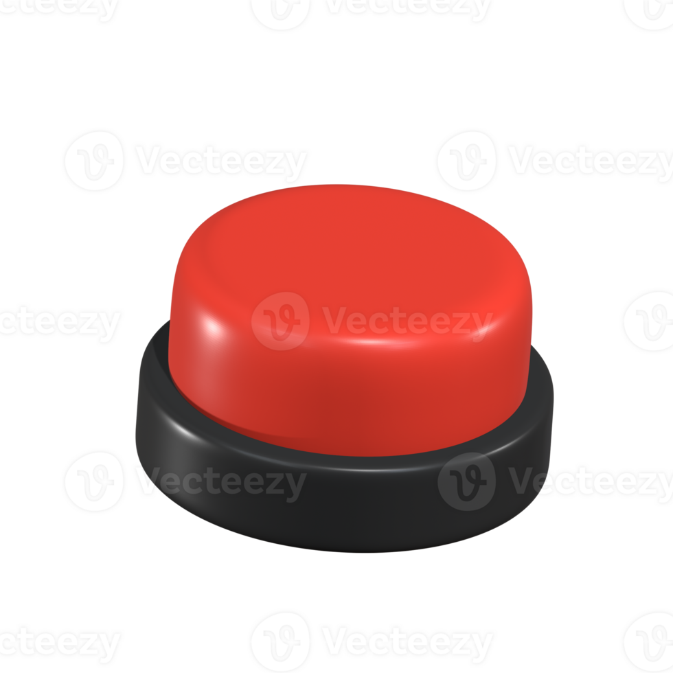 Emergency button 3d png