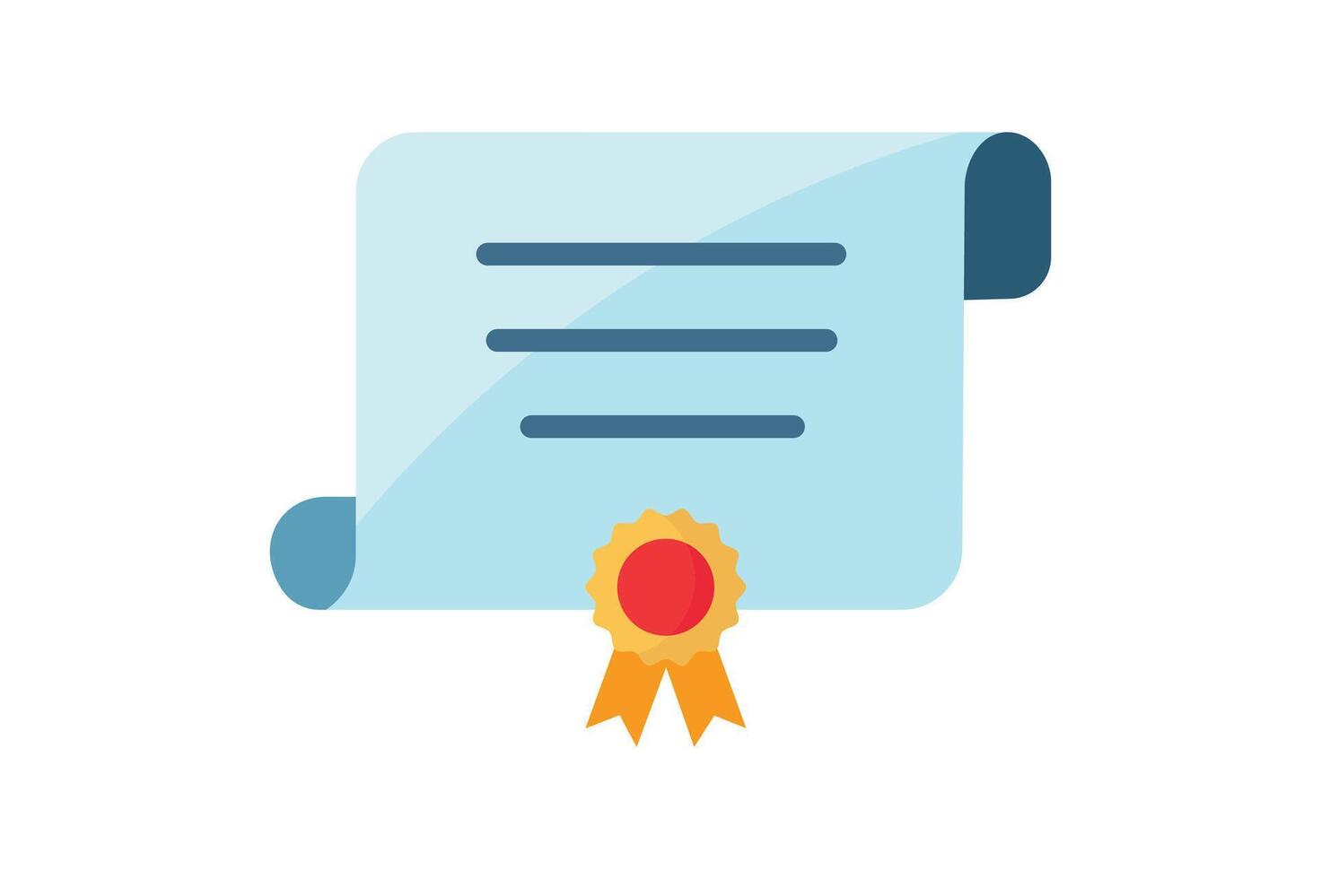 Award Certificate Seal , certification icon, college stationery template, master degree icon, diploma certification vector