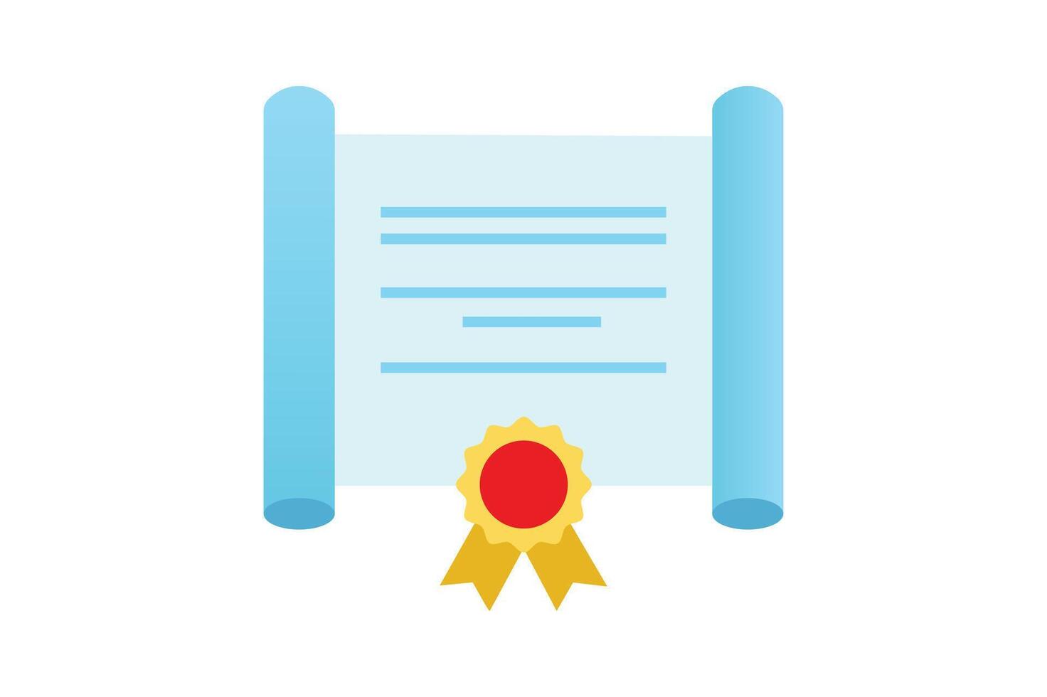 Professional Certificate Stamp Icon, certification icon, college stationery template, master degree icon, diploma certification vector