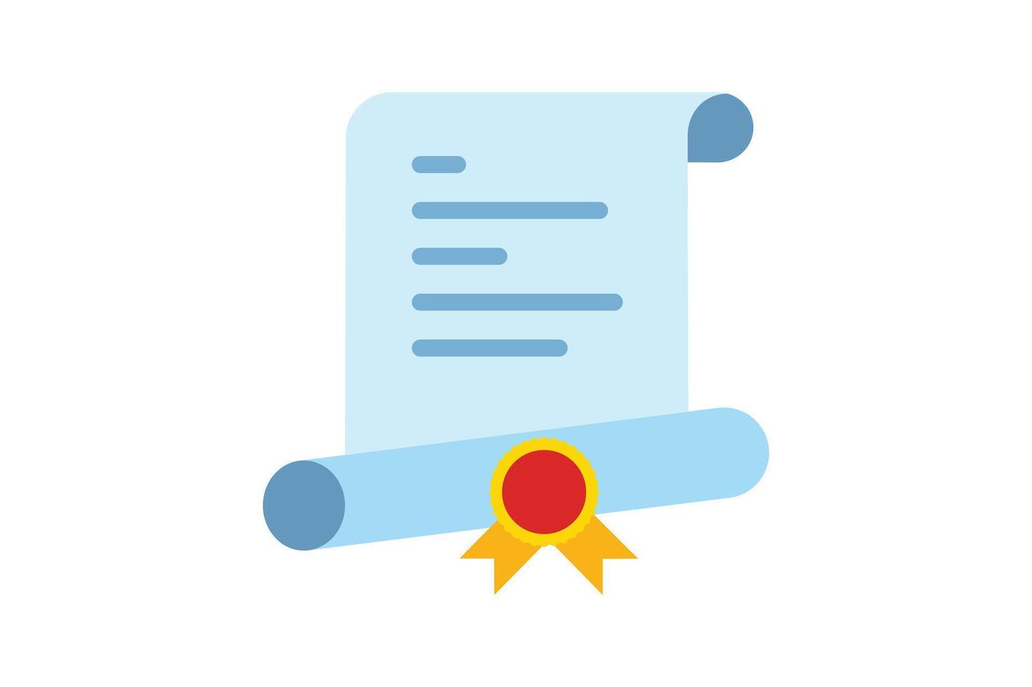 Certified Approval Stamp Icon, certification icon, college stationery template, master degree icon, diploma certification vector