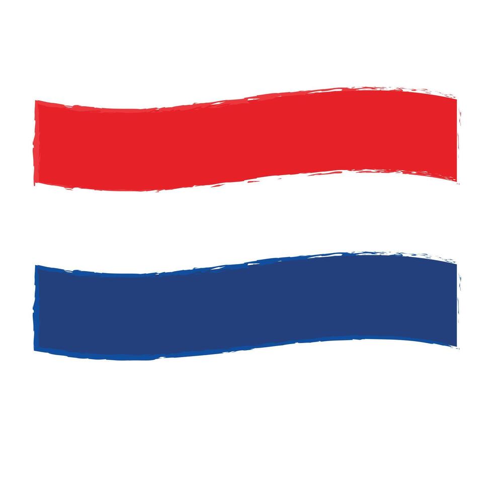 Brushed Netherlands Flag illustration vector