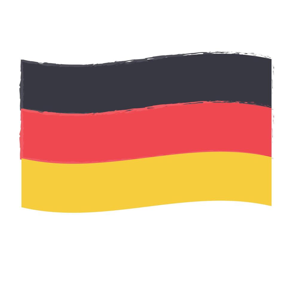 Brushed Germany Flag illustration vector