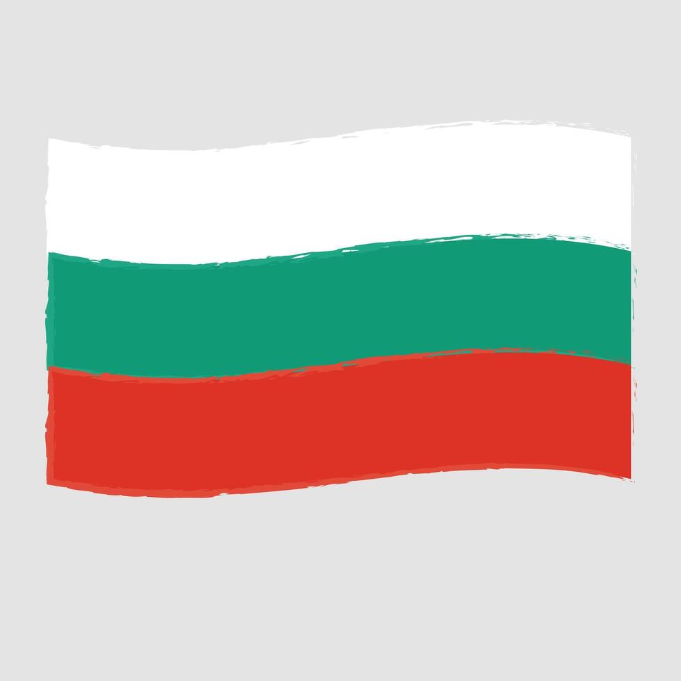 Brushed Bulgaria Flag illustration vector