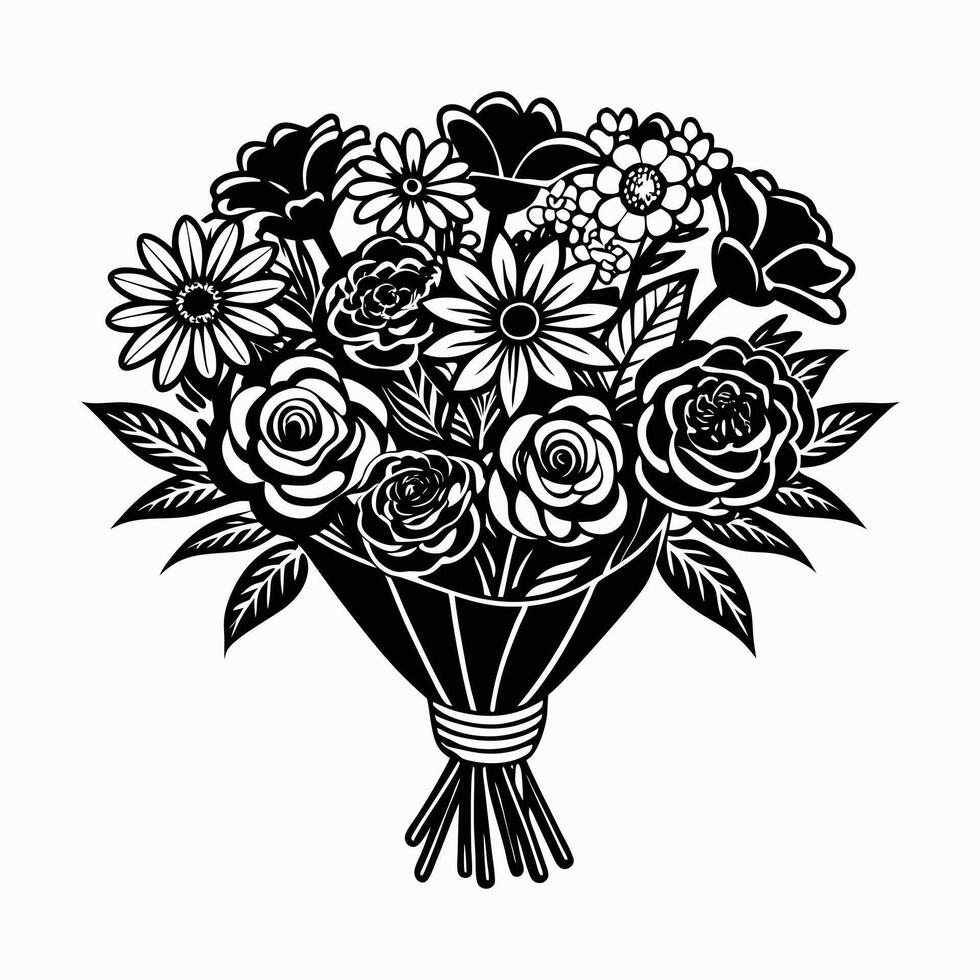 Delicate Whimsy Blossoms vector