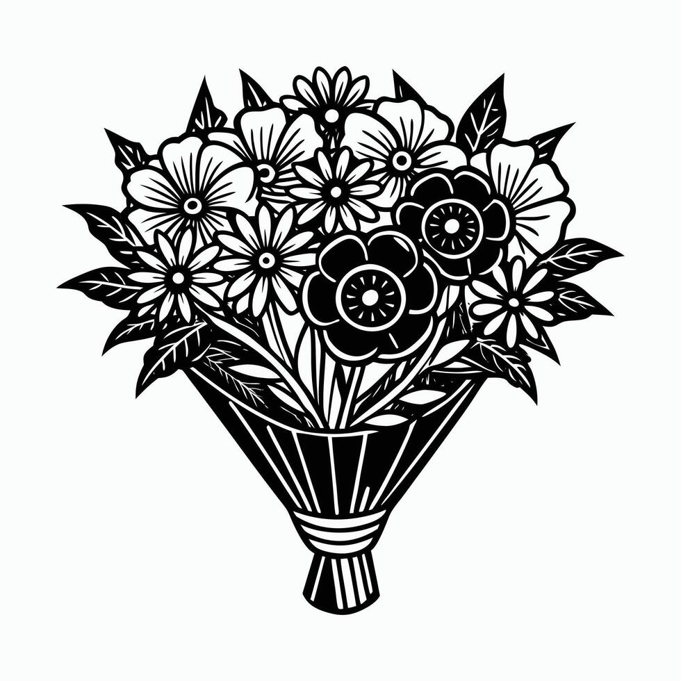 Playful Floral Delight vector