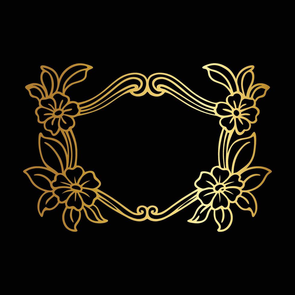 Charming Garden Border vector