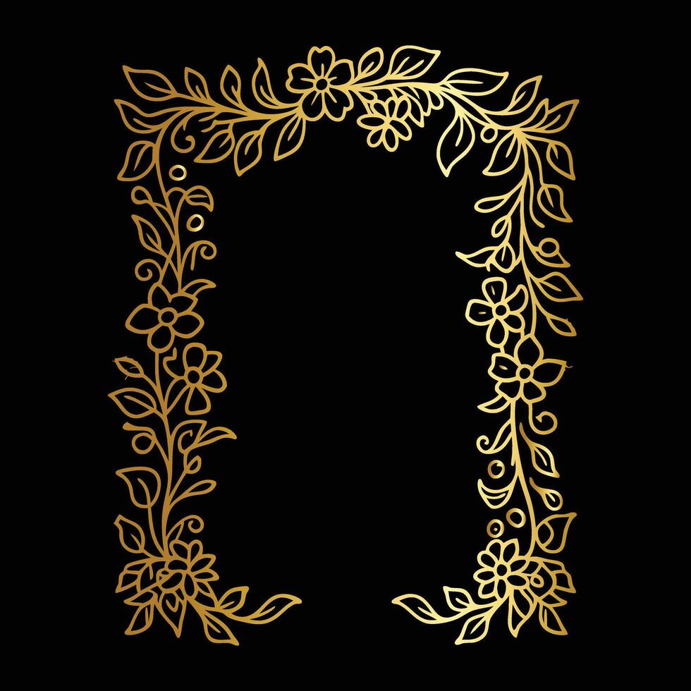 Floral Kissed Borders vector
