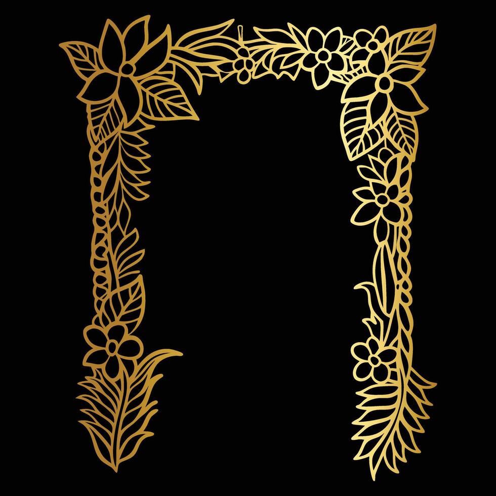 Romantic Rose Border vector