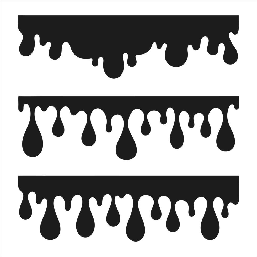 Sleek Dripping Frames vector