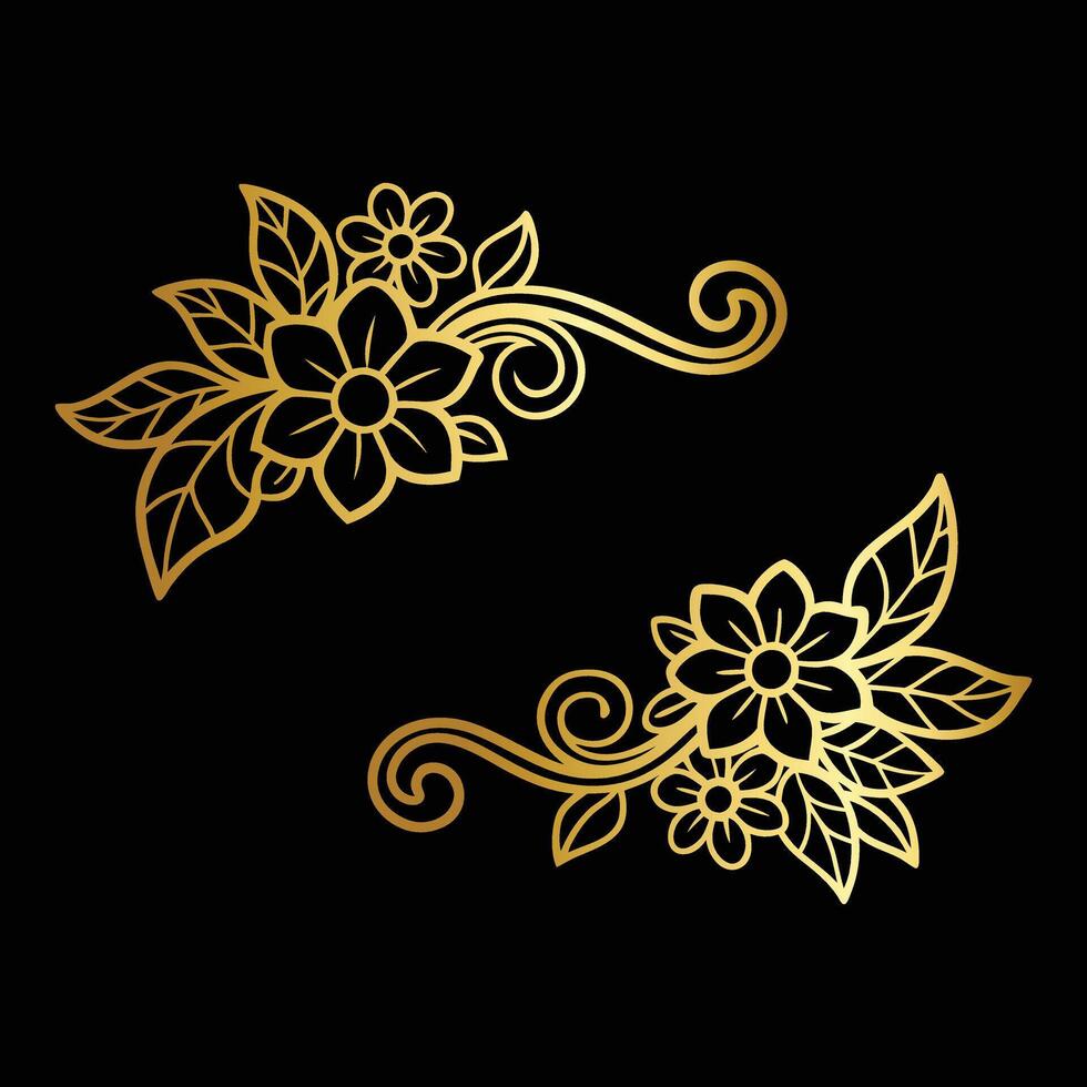 Wild and Free Floral Design vector