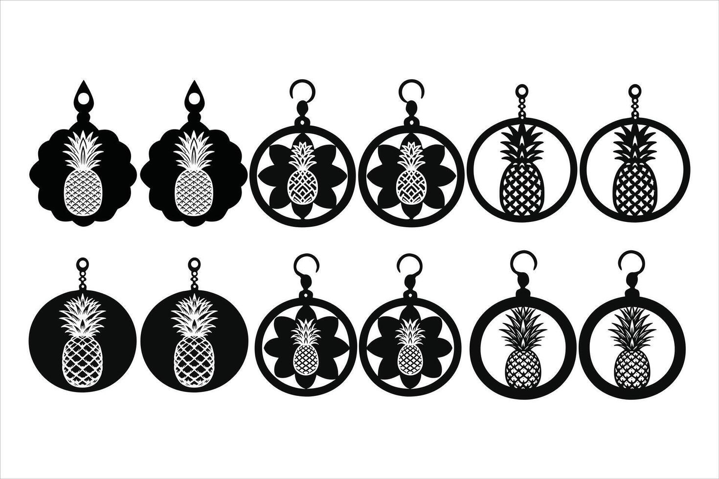 A Slice of Paradise in Every Earring vector