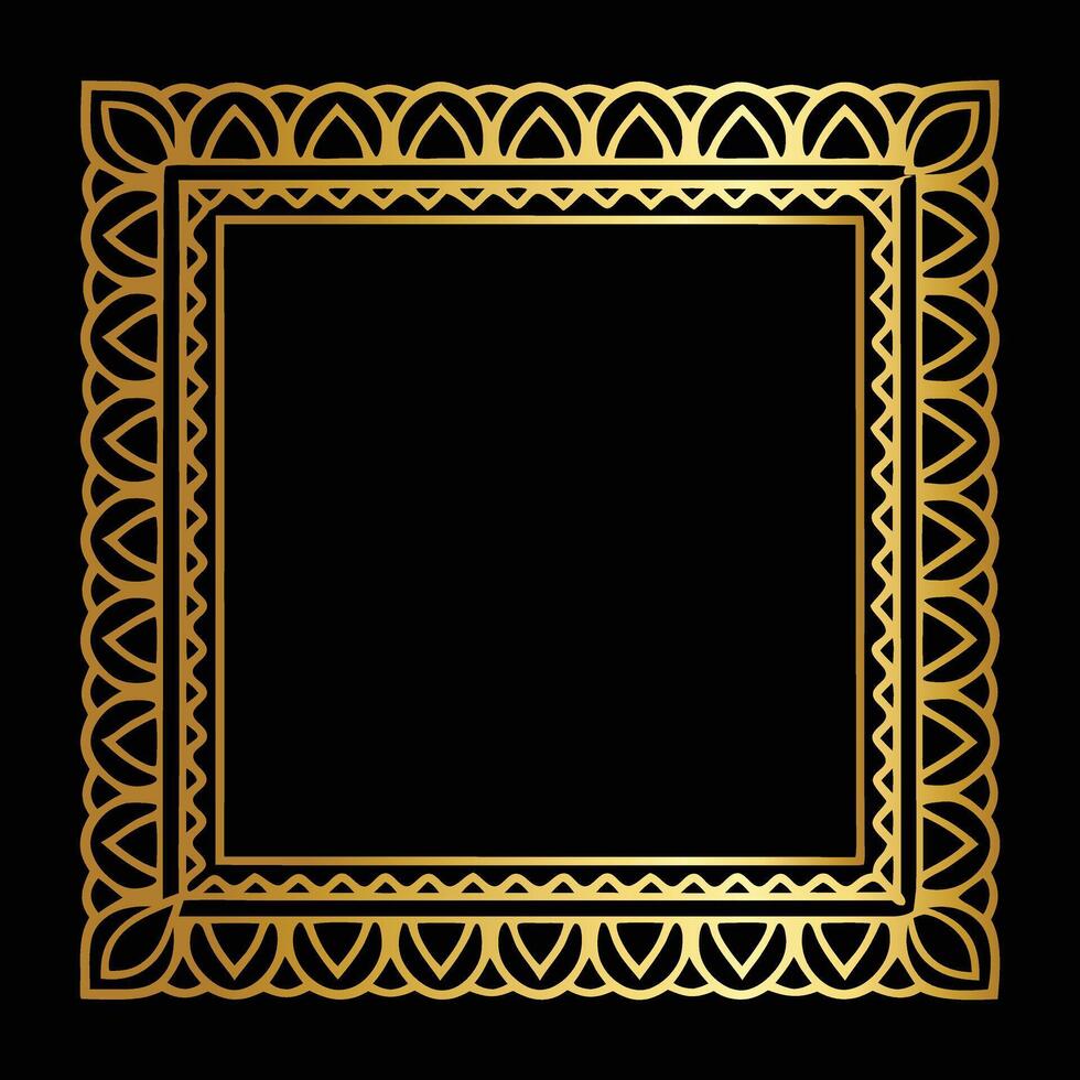 Lush Blooming Frame vector