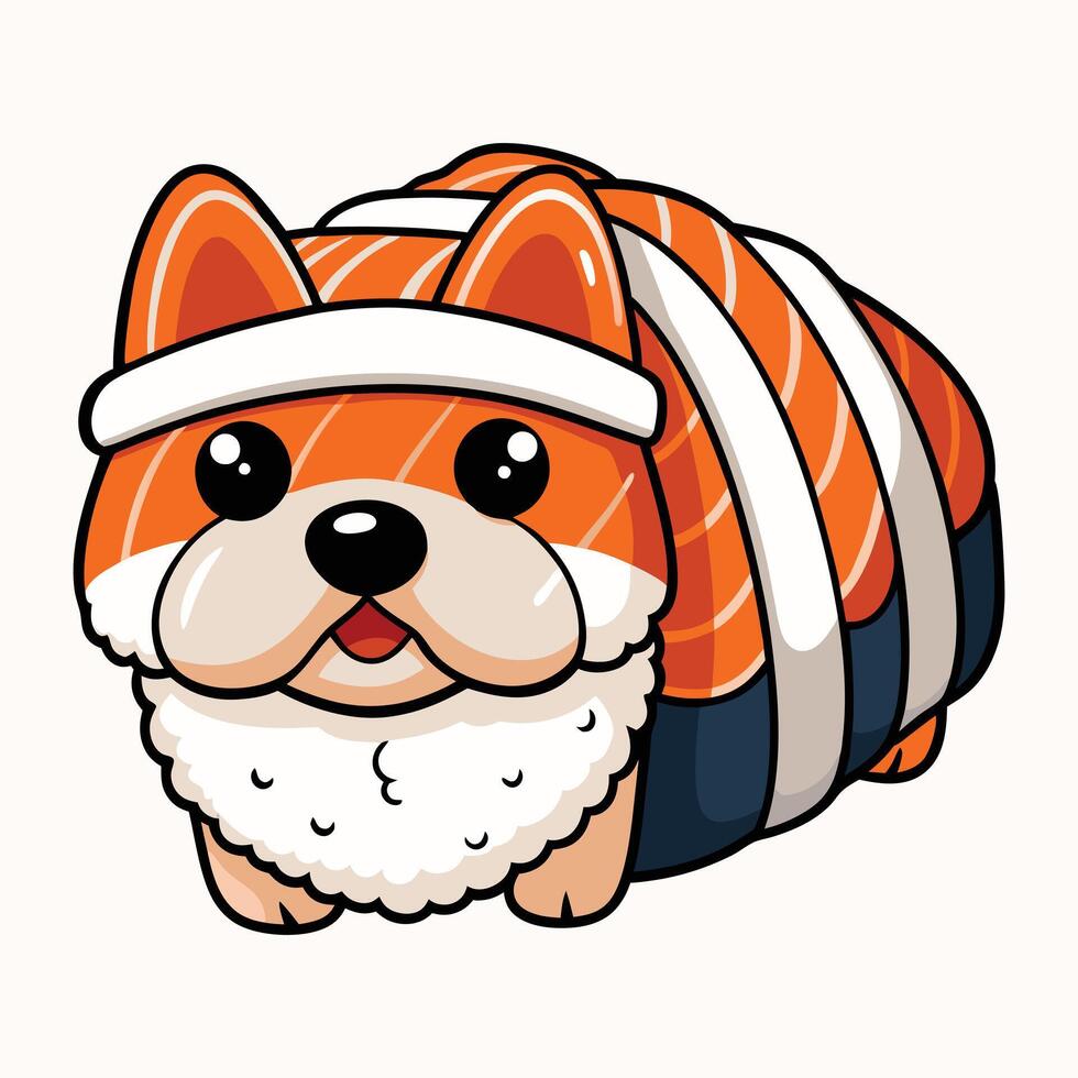 Paws on Fresh Salmon vector
