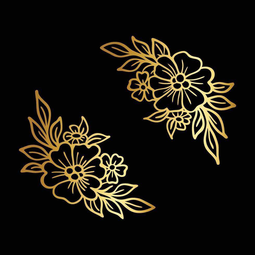 Elegant Blooming Edge vector