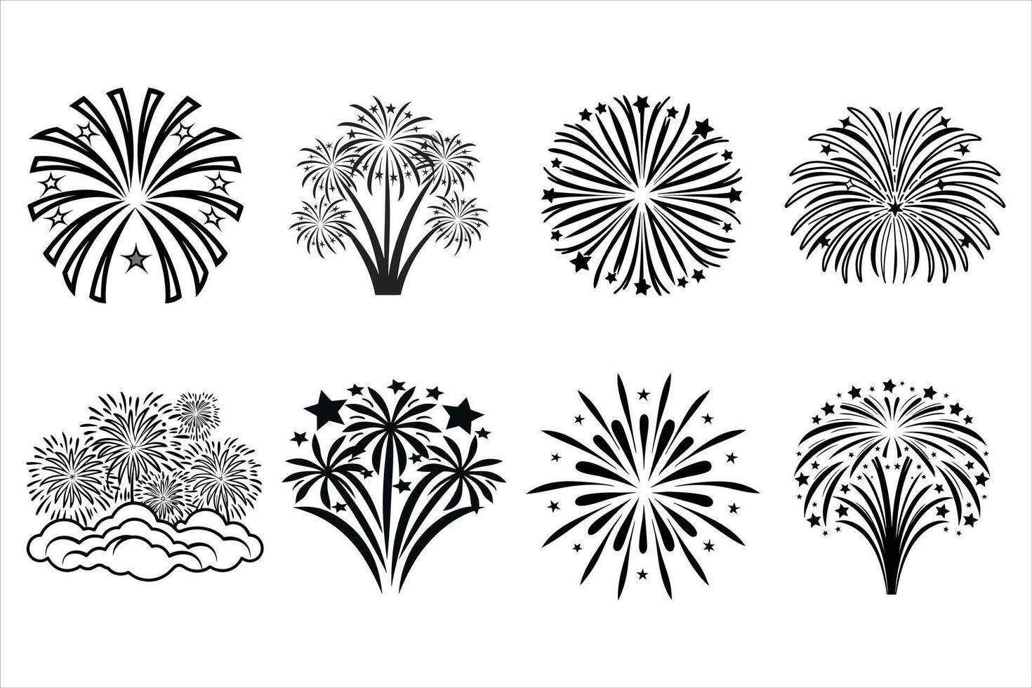 Fireworks Burst Icon vector