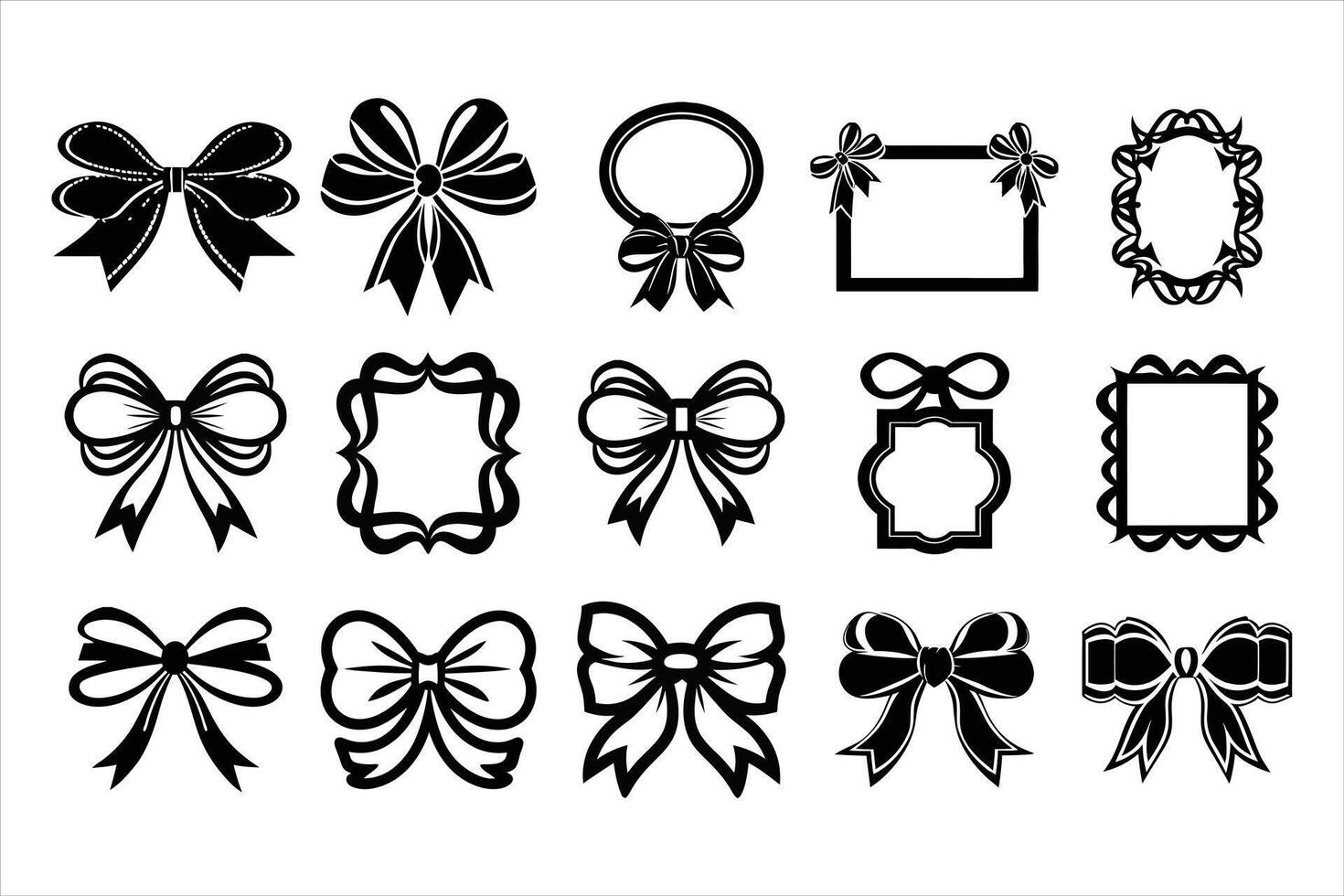 Classic Frames and Ribbons vector