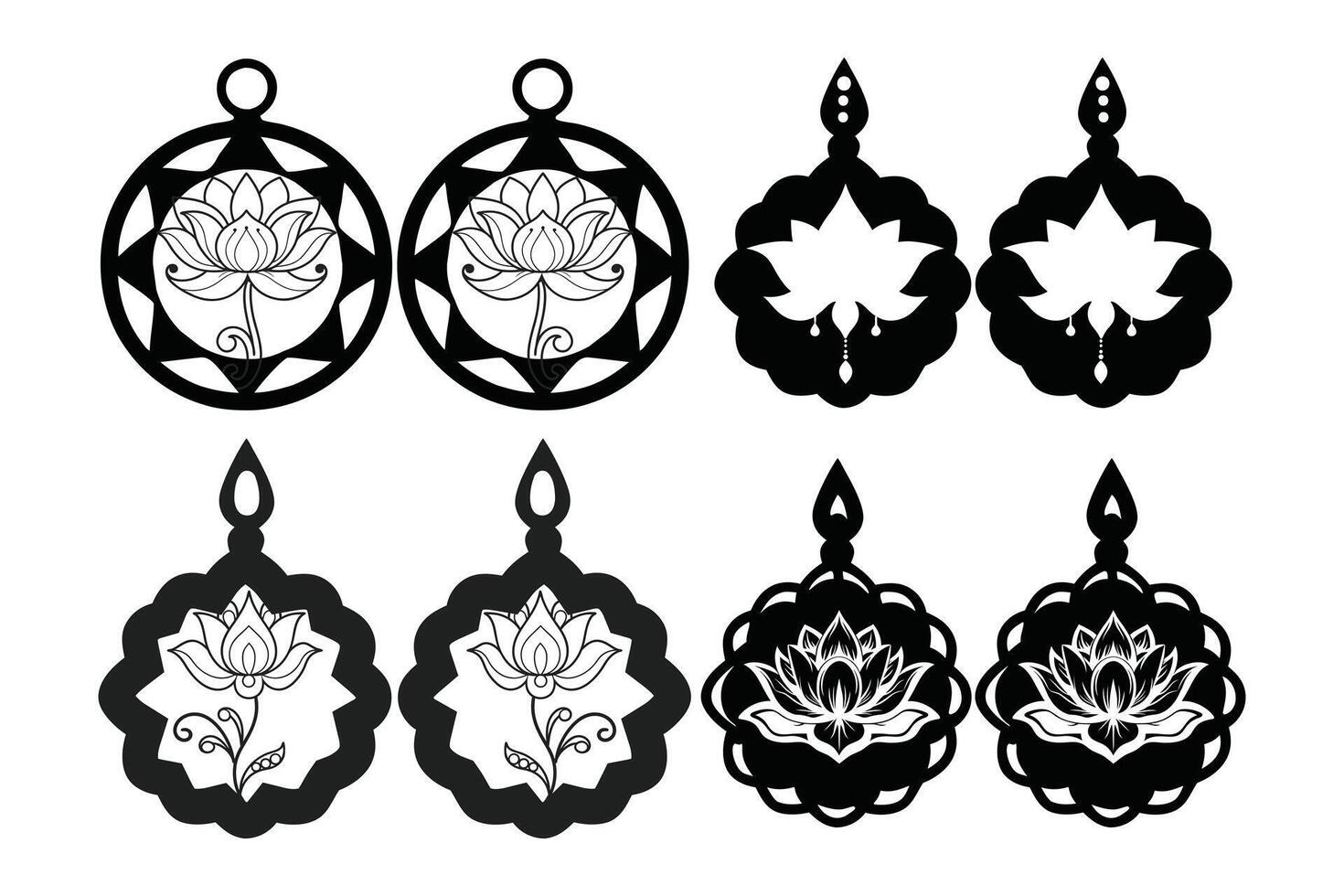 Graceful Garden Jewels vector