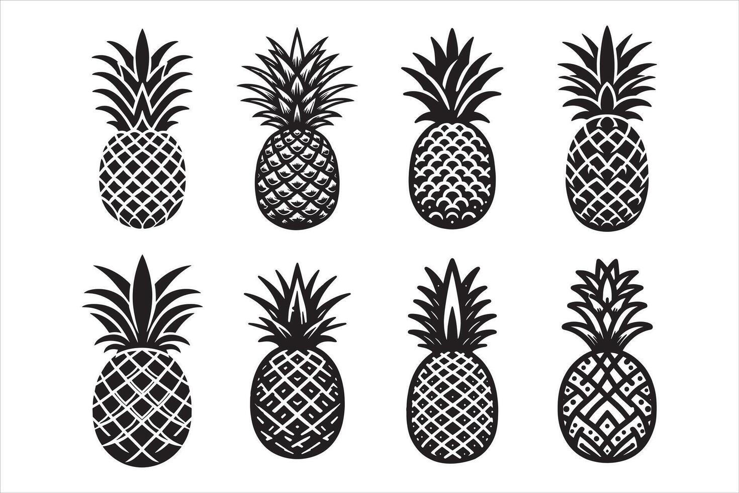 The Juicy Wonder of Pineapple vector