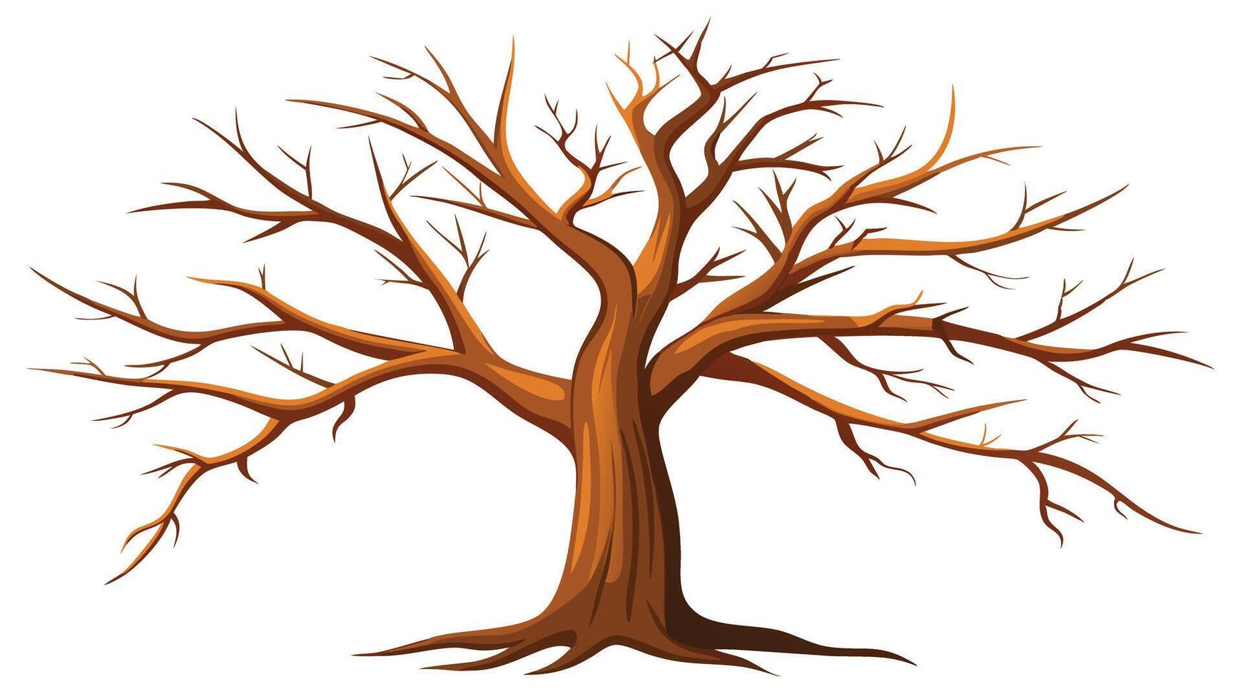 tree with on a white background vector