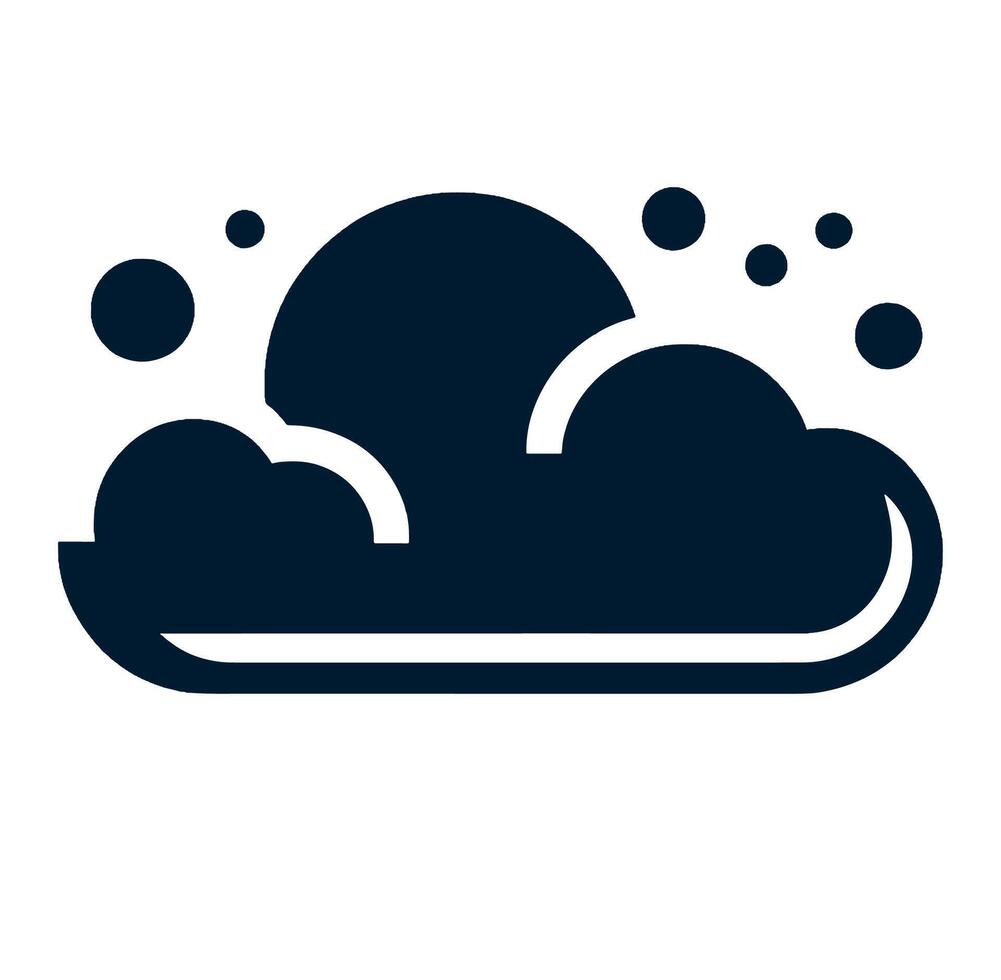Cloud icon isolated on a white. vector