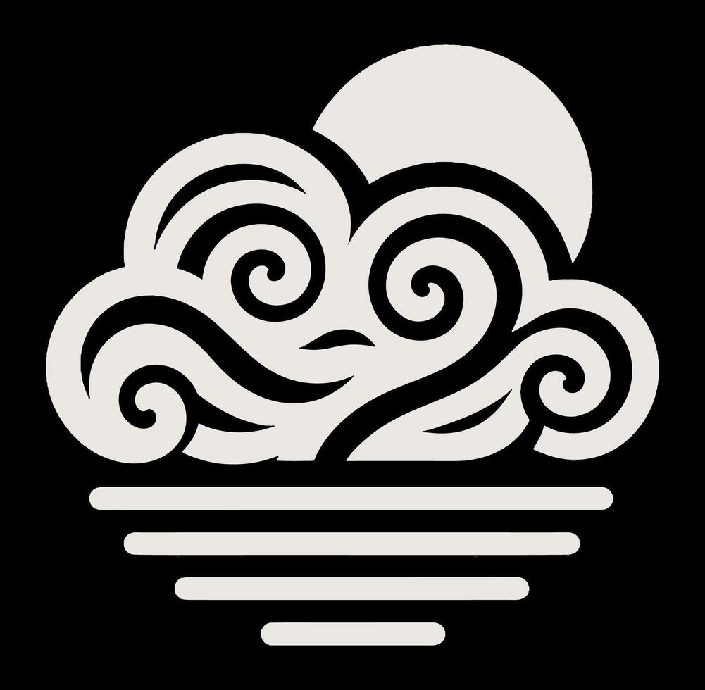 Cloud icon isolated on a white background vector