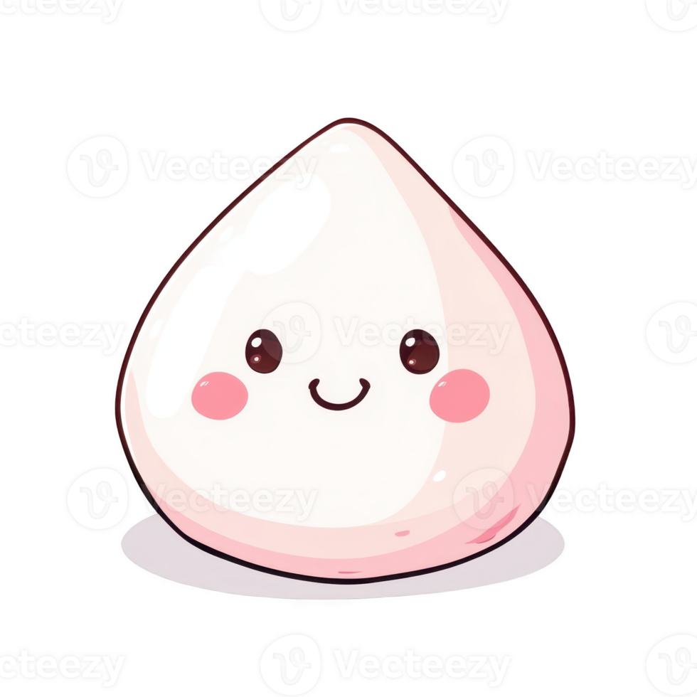 Cute Cartoon Character with Cheerful Expression and Soft Features png