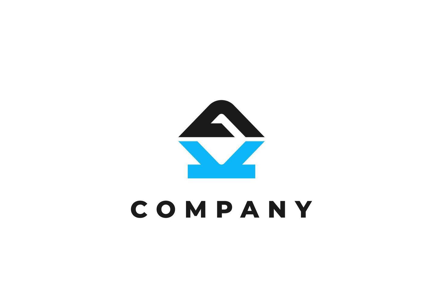 letter gk or kg abstract business modern minimalist logo vector