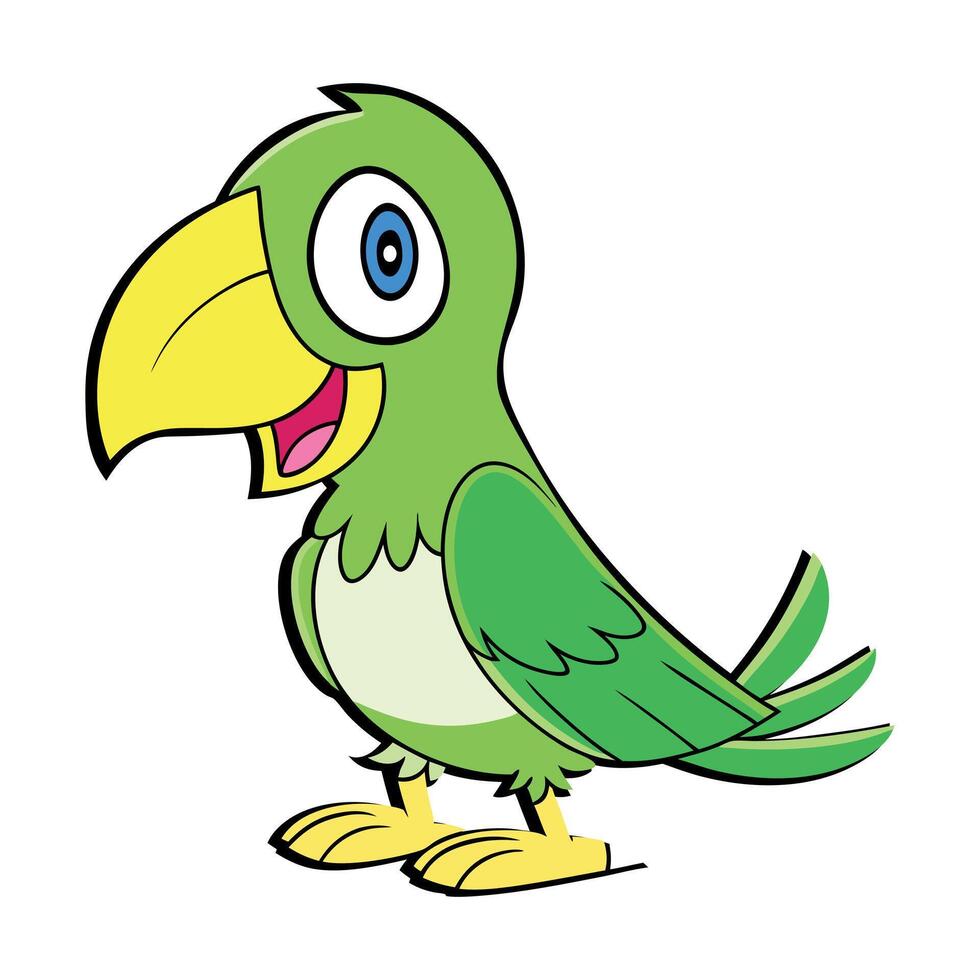 Cartoon parrot design art vector