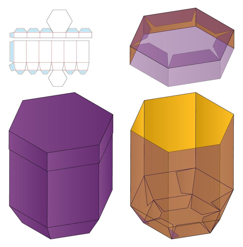 The three different shapes of the cube vector