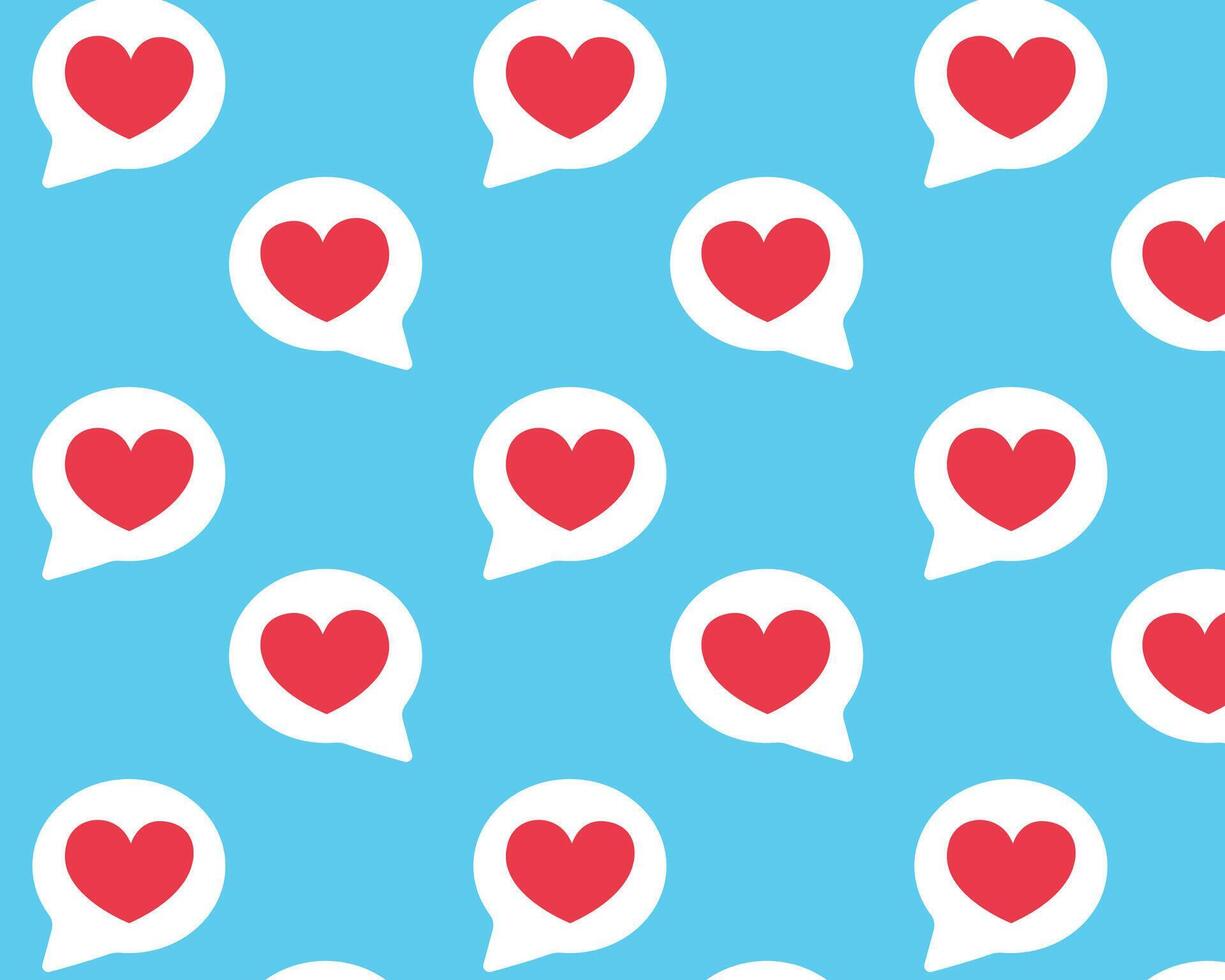 Pattern love messages. illustration. vector