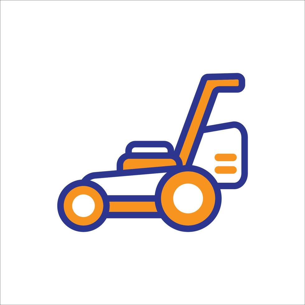 Powerful Lawn Mower Illustration vector