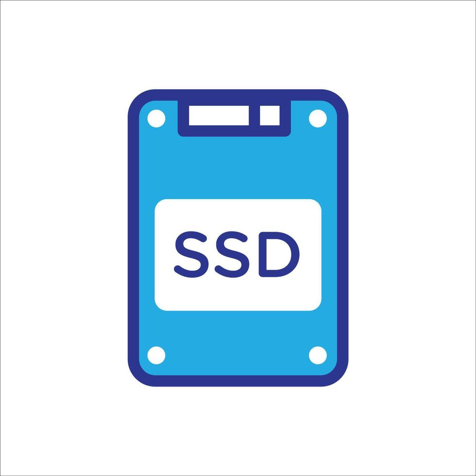 High-Speed SSD Memory Card vector