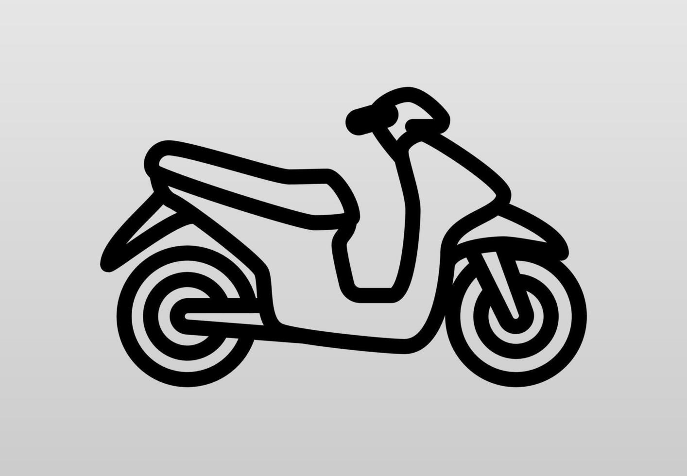 Scooter Vehicles Car Line Icon vector