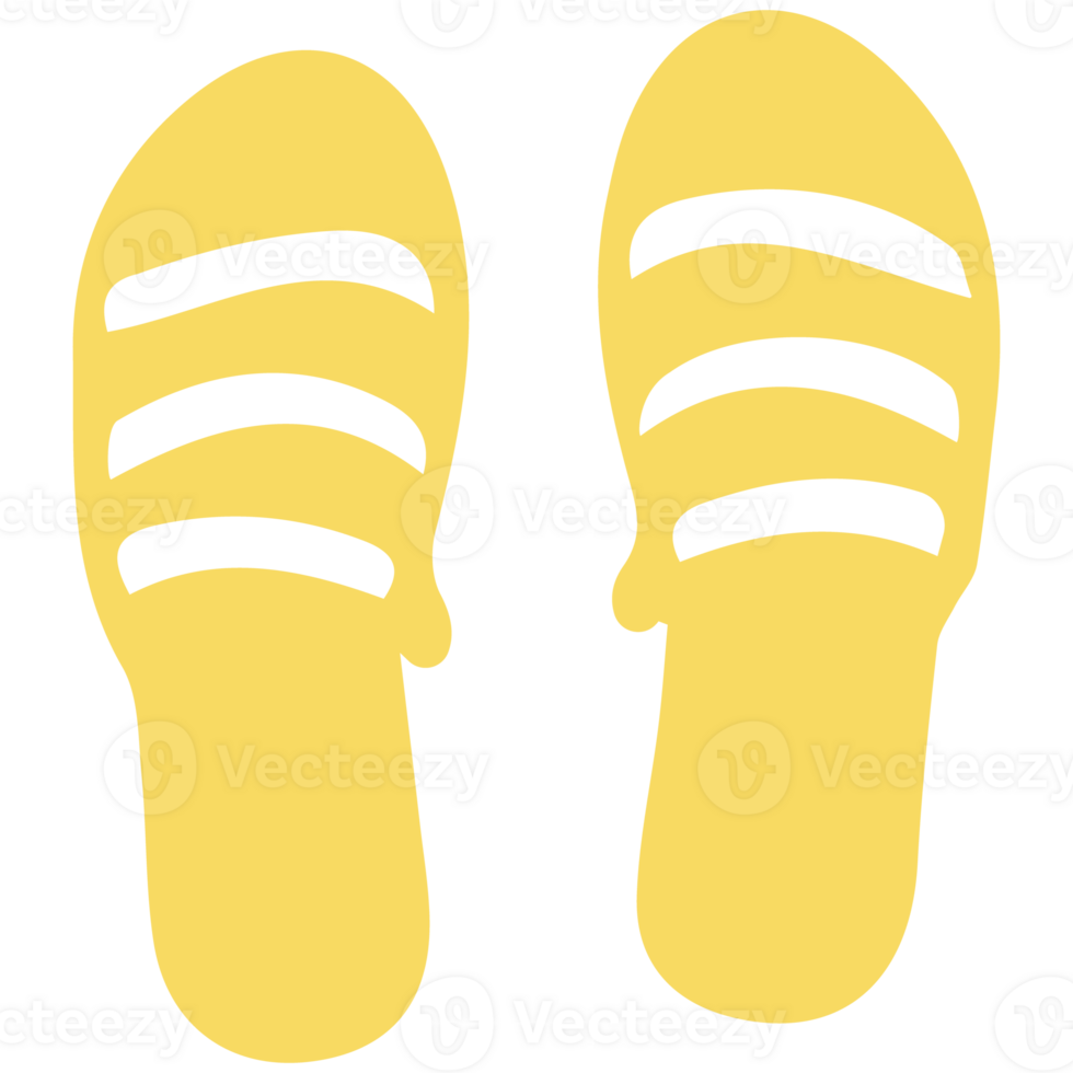 Yellow sandals clip art png