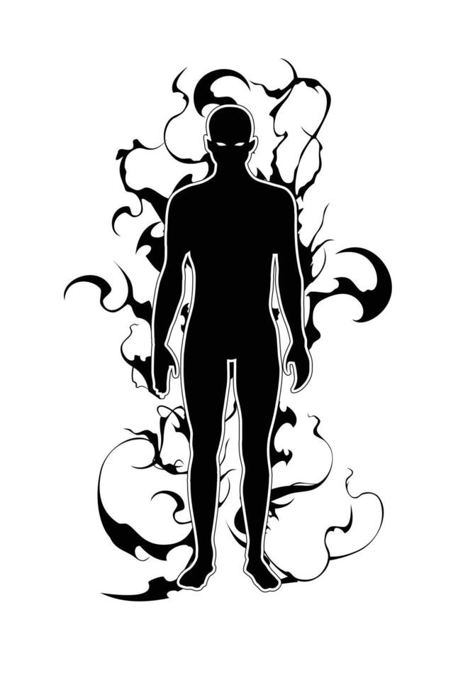 dark magic aura comic effect vector