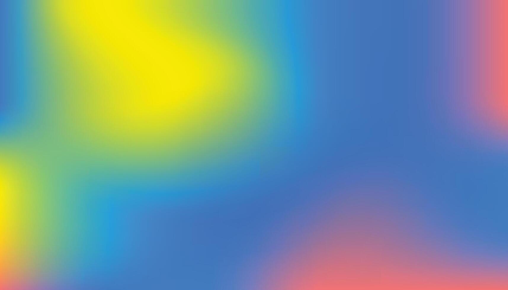 Vibrant Blue Yellow and Red Abstract Gradient Blur Background Design vector