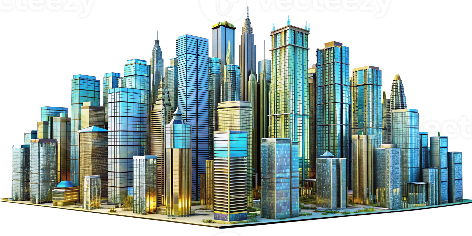 Cityscape Background Modern Urban Panorama png