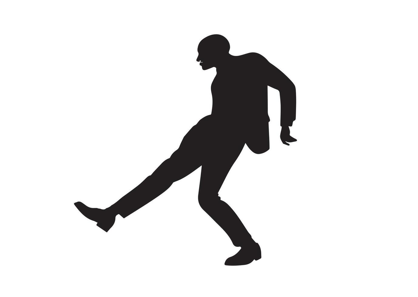 A Man Standing silhouette illustration vector