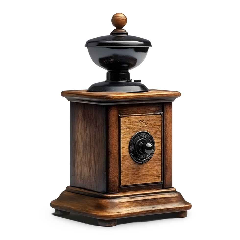 Vintage coffee grinder transparent png