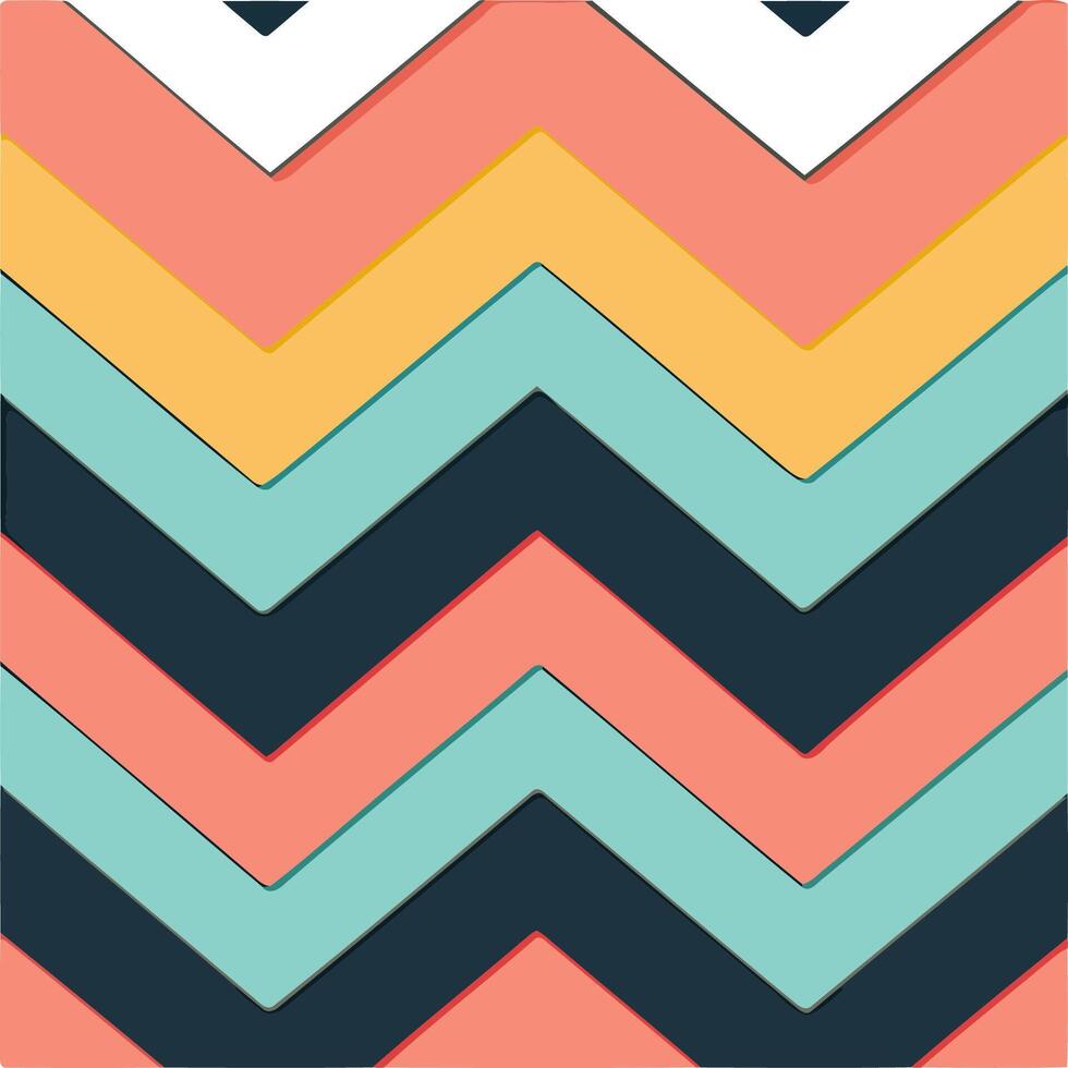 Zigzag Pattern in Pastel Colors with Blue vector