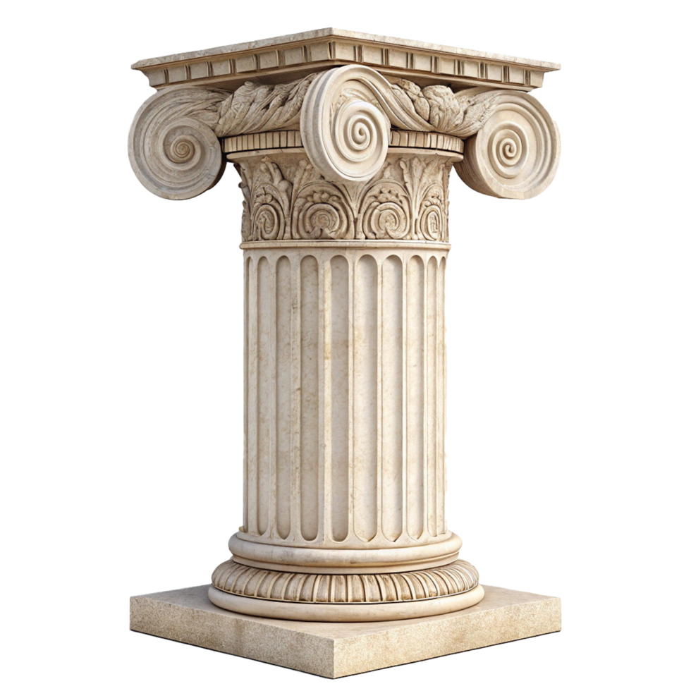 Iconic column a symbol of classic architecture isolated png
