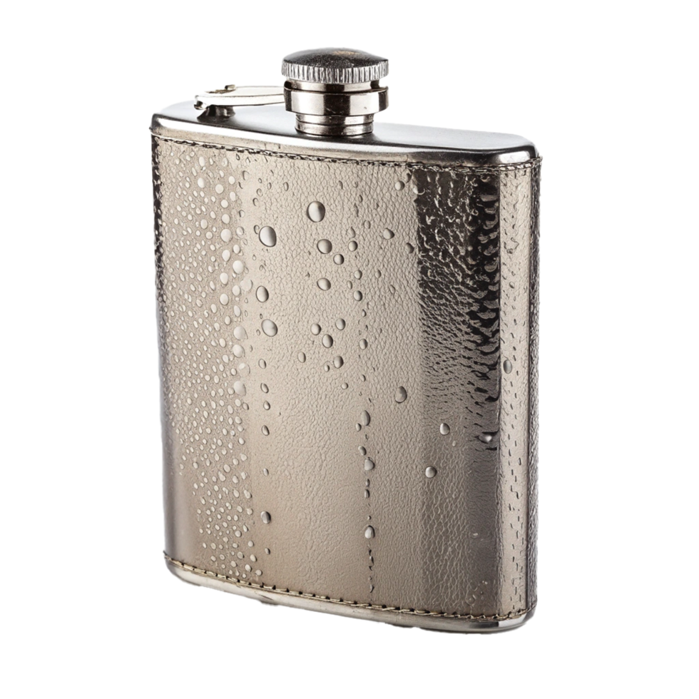 Realistic flask bottle on transparent background png